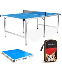 NEW!! PRO-SPIN Portable Ping Pong Table Set