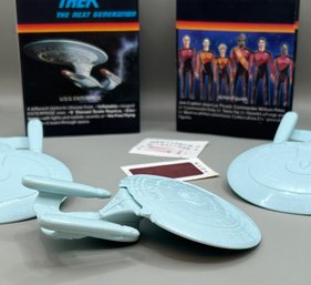 3 Mini Star Trek Next Generation Space Toys
