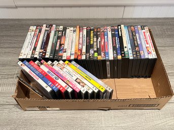 Box Lot Of 45 DVD's