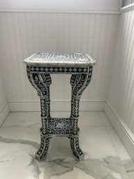 Black Painted & Mother Of Pearl Inlaid  Stand