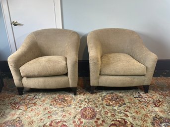 Pair Of Club Chairs