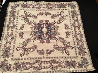 Beaded Tapestry Wall Hanging Made In Syria