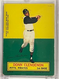 RARE - 1964 Topps Stand Up Card Donn Clendenon                    Excellent Condition Card