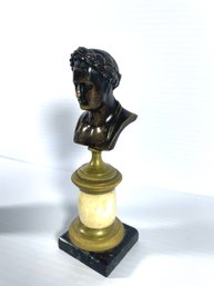 Bronze And Marble Bust