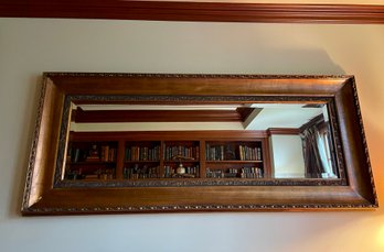 Well Framed Rectangular Beveled Wall Mirror