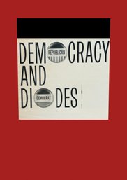 Democracy And Diodes Original 1960s Graphic Art Poster