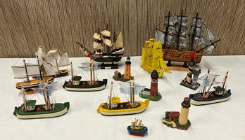 Miniature Size Model Ship Lot