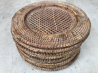 Set Of 6 Woven Chargers