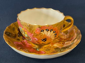 Rare Antique Royal Crown Derby Cup And Saucer