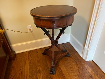 Sword Form Base Round Side Table