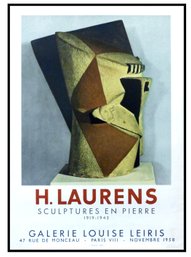 Henri Laurens -GALERIE LOUISE LEIRIS STONE SCULPTURES 1958