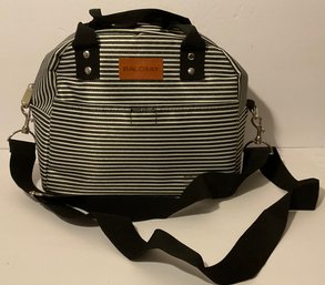 Baloray Insulated Adjustable Striped Tote Handbag