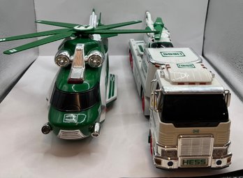 2 Brand New Hess Truck Helicopters