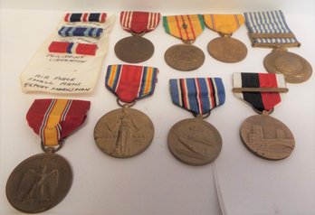 8 Vintage Various War Medals