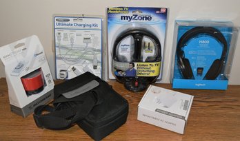 Electronics - Charging Kit, Mini Speaker, Headphones And MyZone Headphones