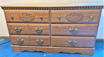 Beautiful Wood Bedroom Dresser With Six Drawers
