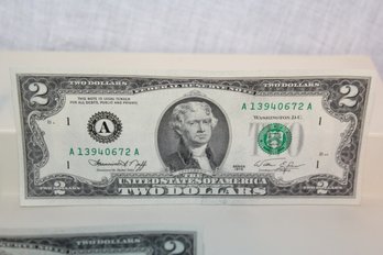 3 - 1976 $2 Bills
