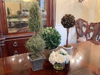 Grouping Of Faux Interior Plants