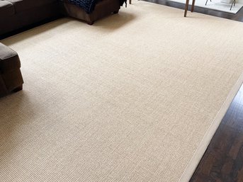 Pottery Barn Woven Sisal And Polyester Room Size Carpet