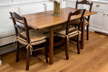 J.L. Forrest Handcrafted Provincial Dining Table With Three Chairs