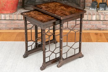 Set Of Two Nesting Tables, For Repair