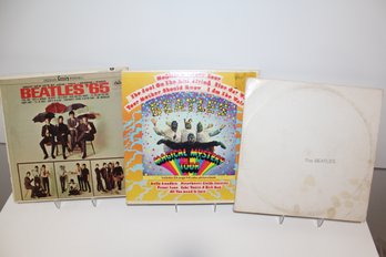 3 Beatles Albums Beatles 65 - Magical Mystery Tour - White Album