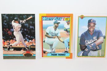 3 Frank Thomas Rookie Cards - Topps - Bowman - Topps Stadium