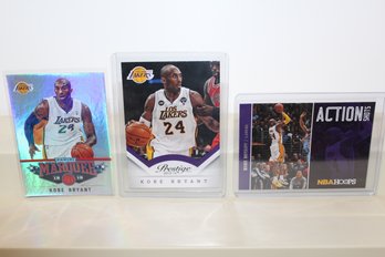 3 Kobe Bryant Cards 2013 Panini Marquee - Prestige - NBA Hoops