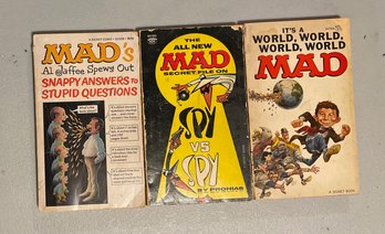 Three Mad Magazine Vintage Paperback Books