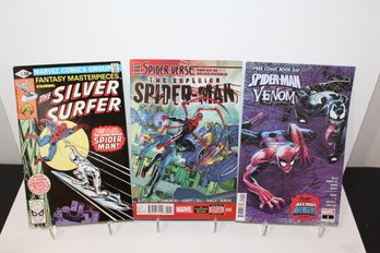 3 Special Silver-surfer & Spider-man Issues 1981-2022