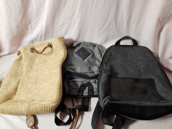 Three Backpack Style Purses