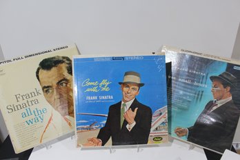 3 From Frank Sinatra - All The Way (UK Import) 1961 - Come Fly With Me-in The Wee Small Hours 1963 Collectible