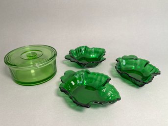 Some Great Green Glass Dishes