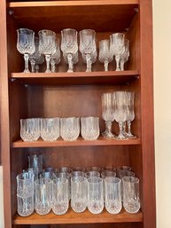 59 Piece Crystal Glassware Collection