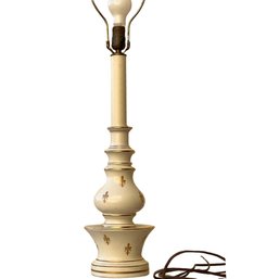 Vintage Mid Century Fleur De Lis Lamp