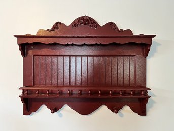 Plate Rack With Coat Hooks