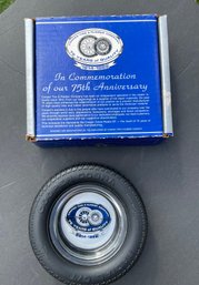 1989 NOS Cooper Tires 75th Anniversary Commemorative Trinket Dish NIB
