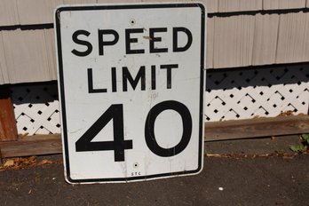 40 MPH Speed Limit Sign (not Shippable)