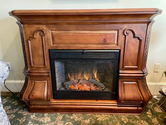 Broad Mantle Electric Fireplace