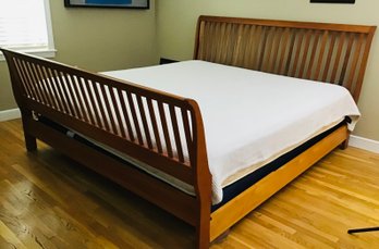 HARDEN Cherry King Size Wood Bed