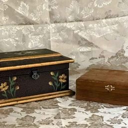 Two Vintage Wooden Boxes