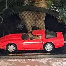Vintage 1996 Corvette Diecast Model Car 1:18 Scale Die Cast By Maisto - Red