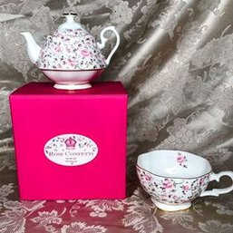 Royal Albert Rose Confetti Tea For One, 16 Oz, Pink Multi