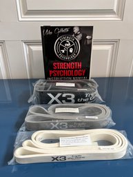 Mike Gillette 'strength Psychology' Book And 3 Bands Set - X3Bar.com