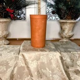 Vintage Wine Cooler Terra Cotta Clay 10' Tall Bottle Holder-Classic!