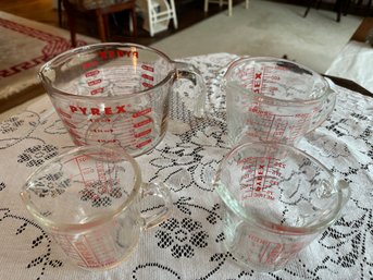 Vintage 4 Cup Pyrex Measuring Cups