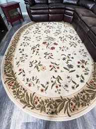 Shaw- Oval Floral Rug