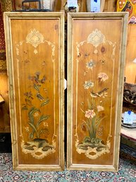 Large Pair Handpainted Panels Retail $949