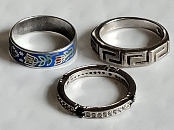 Fantastic Lot Of Sterling Silver Vintage Rings