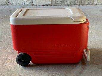 Red And White Igloo Cooler